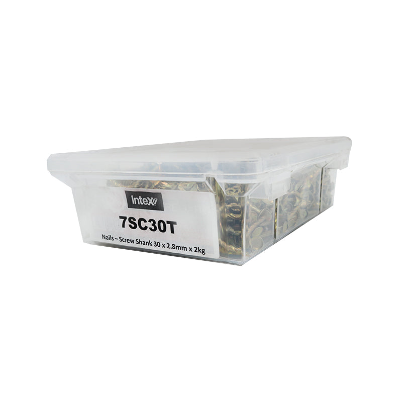 Plasterboard Nails Screw Shank 2.8x30mm Pack 2kg