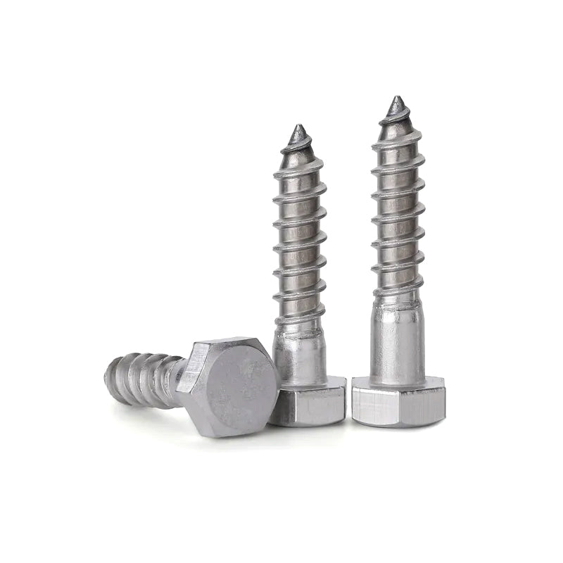 Coach Screw Hex Head 316ss M6 to M12, Multiple Lengths