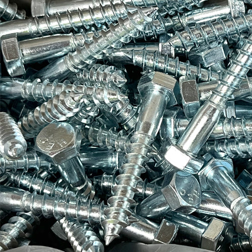 HOBSON Coach Screw Hex Cl4.6 Zinc M8 To M12, Multiple Sizes