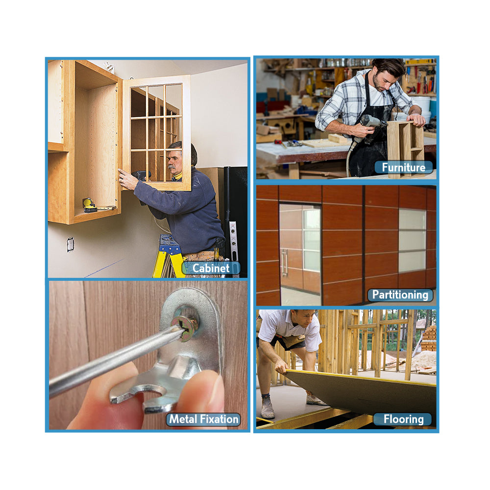 Chipboard Screw Yellow Zinc Nibs #8, #10 , Multiple Sizes