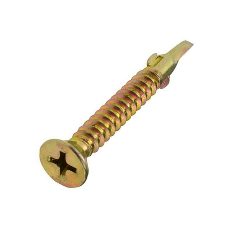 SD Screw CSK Embed Wing Zinc Yellow Multiple Sizes