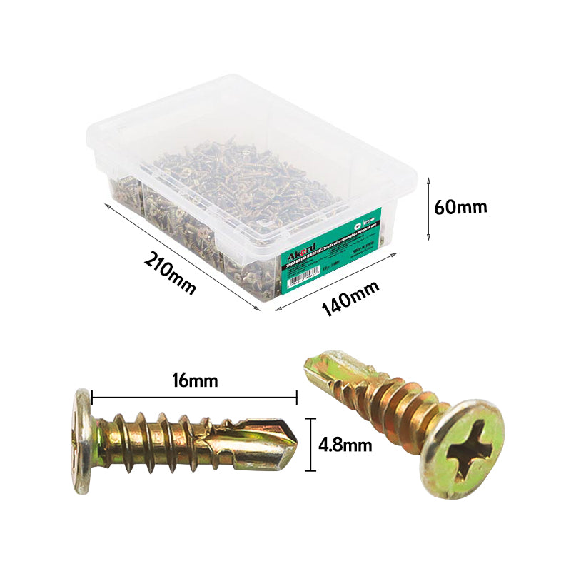 SD Screw Micro Flat Head YZ 10-16x16mm Box1000