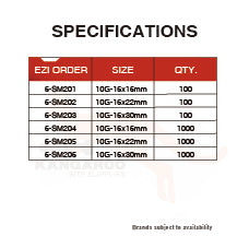 SD Screw Micro Flathead C3 #10 Multiple Sizes
