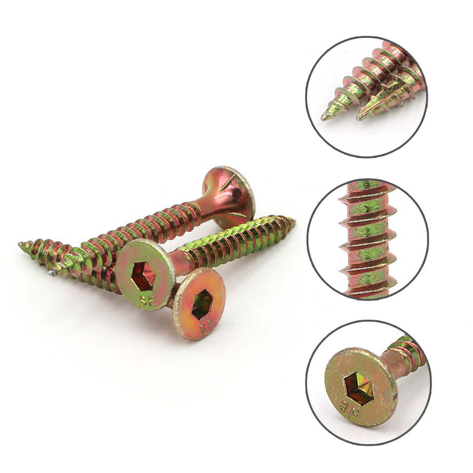 T17 Screw Bugle Head Batten Yellow Zinc Multiple Sizes