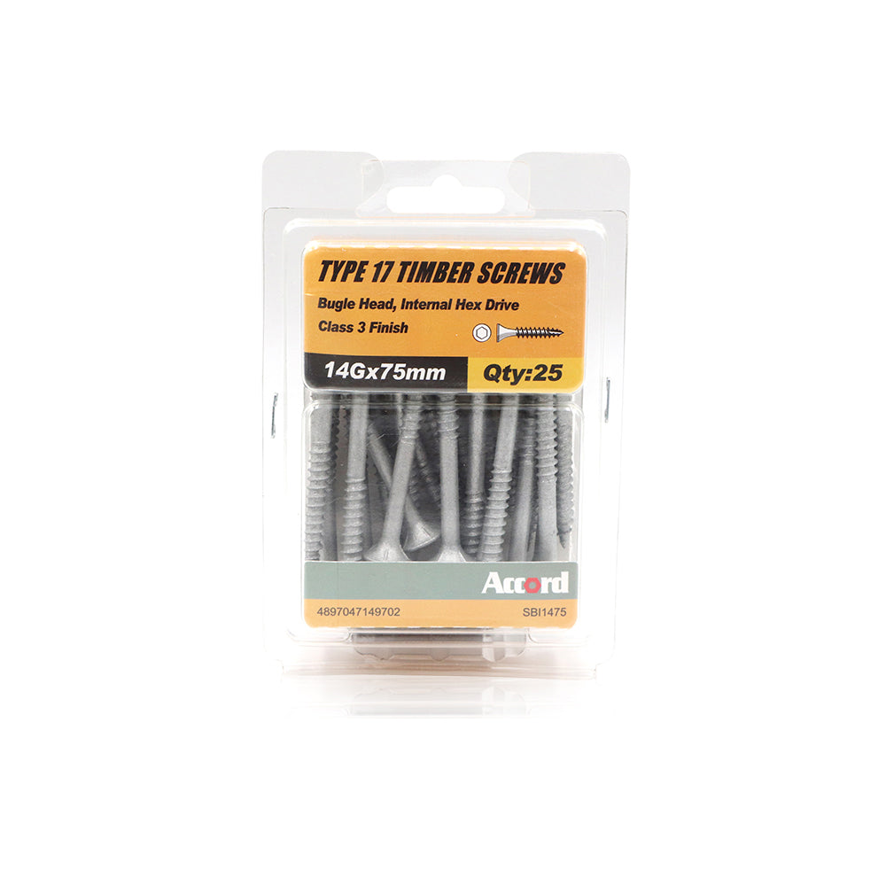 T17 Screw Bugle Head Batten Ihx C3 #14 Multiple Sizes