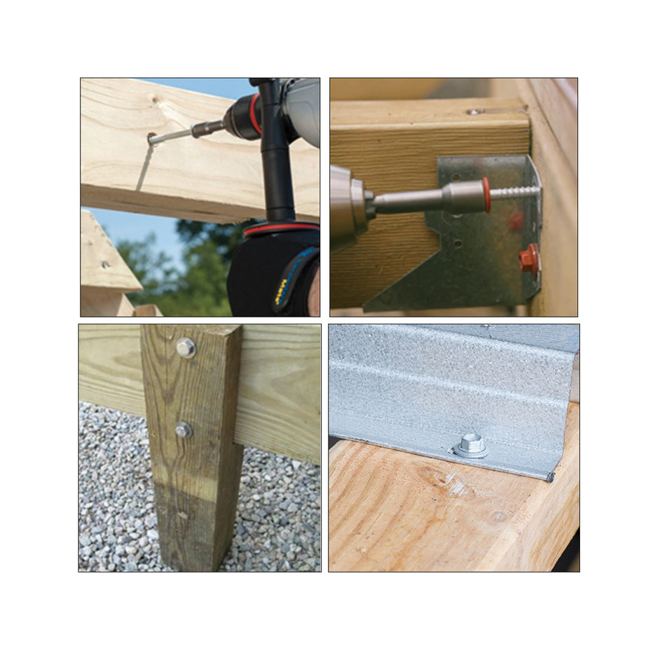 T17 Screw Hex Head C3 #10, #12, #14 Multiple Sizes