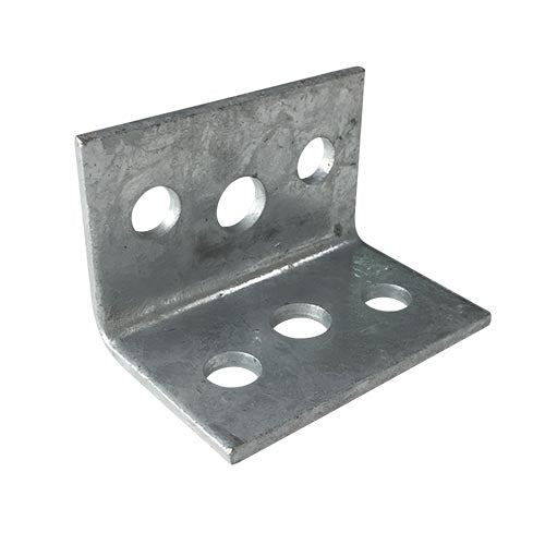 Builders Angle Bracket Hdg 4mm Thickness M12 Holes 75x50x50mm