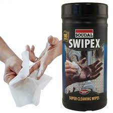Soudal 128470 113551 Swipex Hand Wipes White 50Pk, 100Pk
