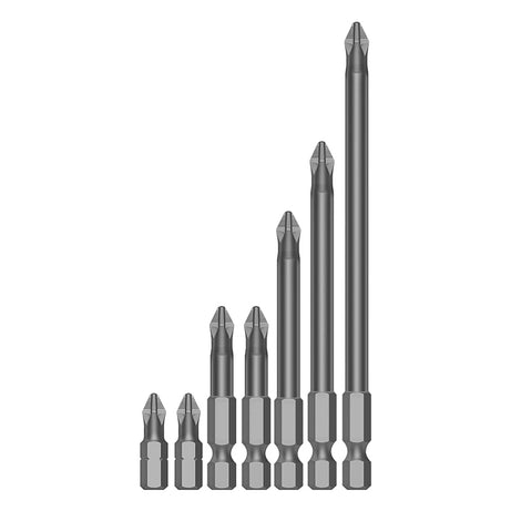 Drive Bits Phillips Magnetised Pack 10, Multiple Sizes