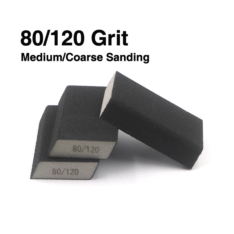 Dual Angled Sanding Block 125x70x25mm Medium/Fine, Coarse/Medium
