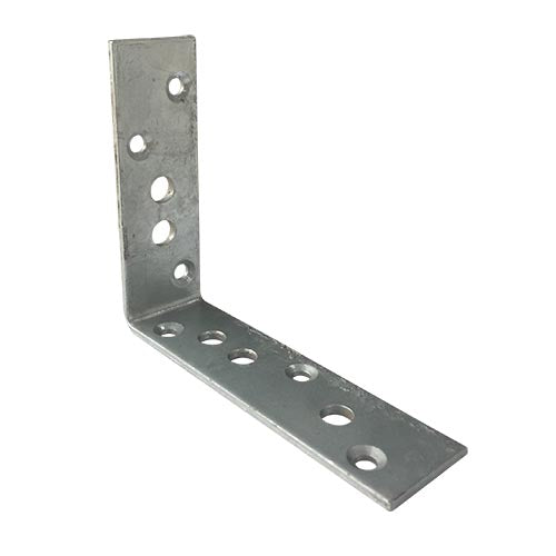Builders Angle Bracket Hdg 4mm Thickness 50x150x125mm M6 & M10 Holes