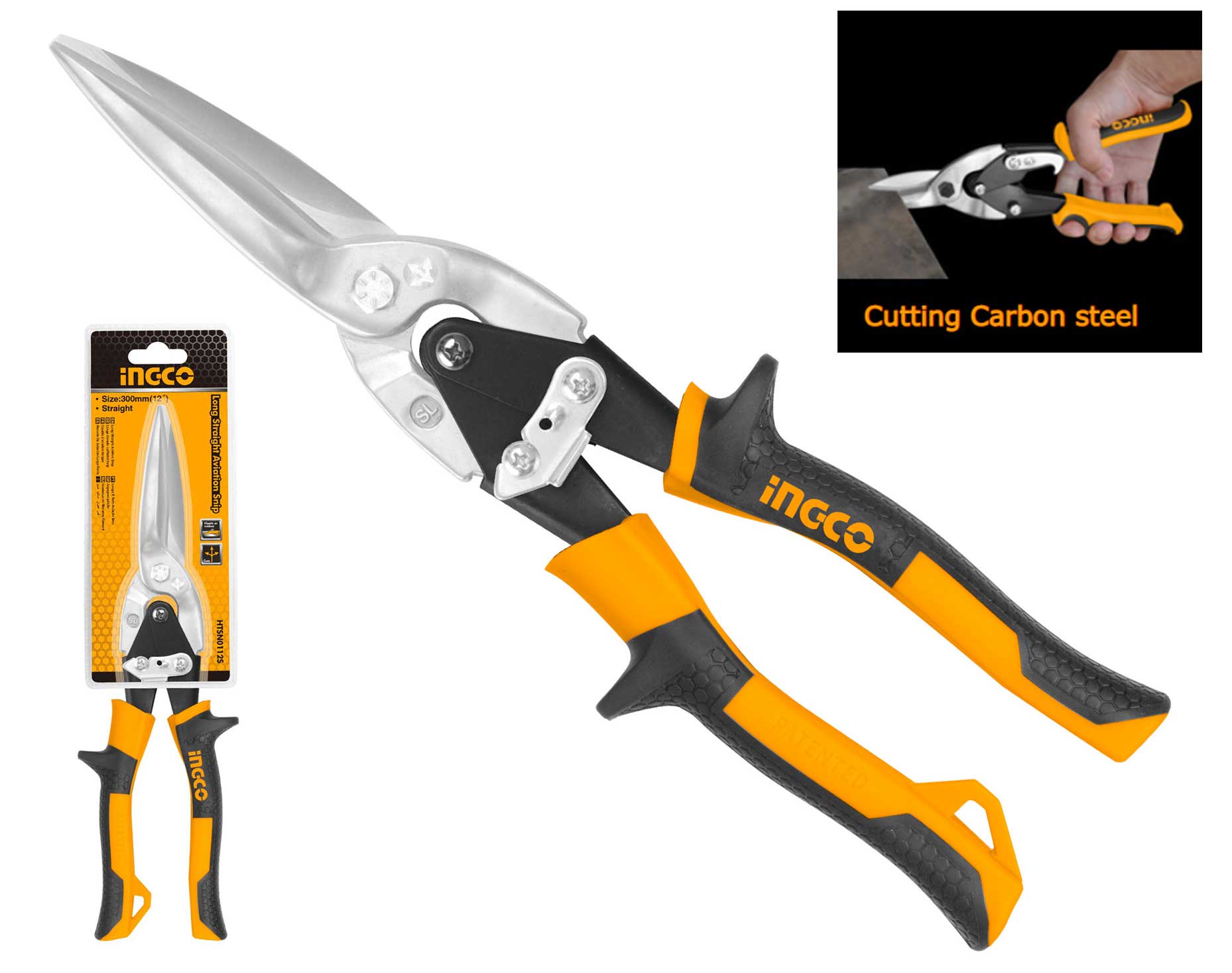 Long Aviation Snip Straight 300mm