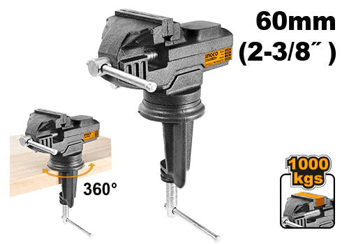 Bench Vice With Anvil 60mm