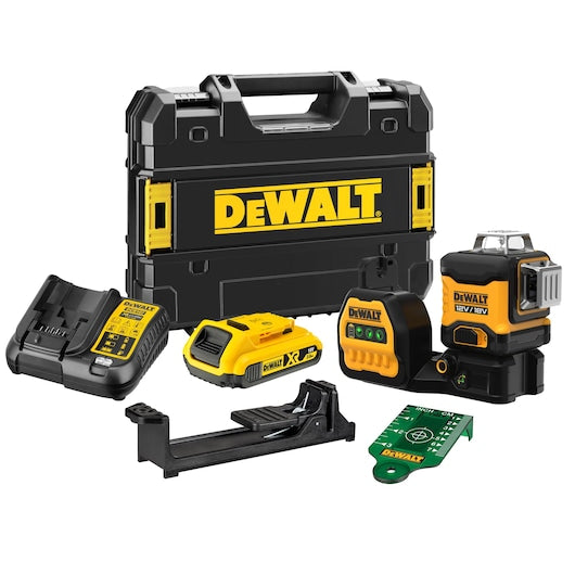 Dewalt Dce089D1G18-Xr Green Cross Line Laser Set