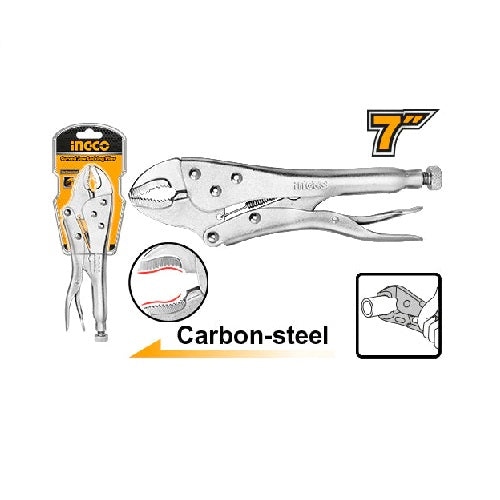 Locking Pliers Curved Jaw 180mm, 250mm