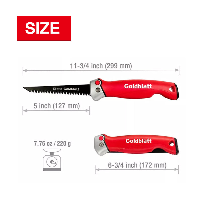 Goldblatt G08501 Bi-Metal Folding Cement Board Jab Saw