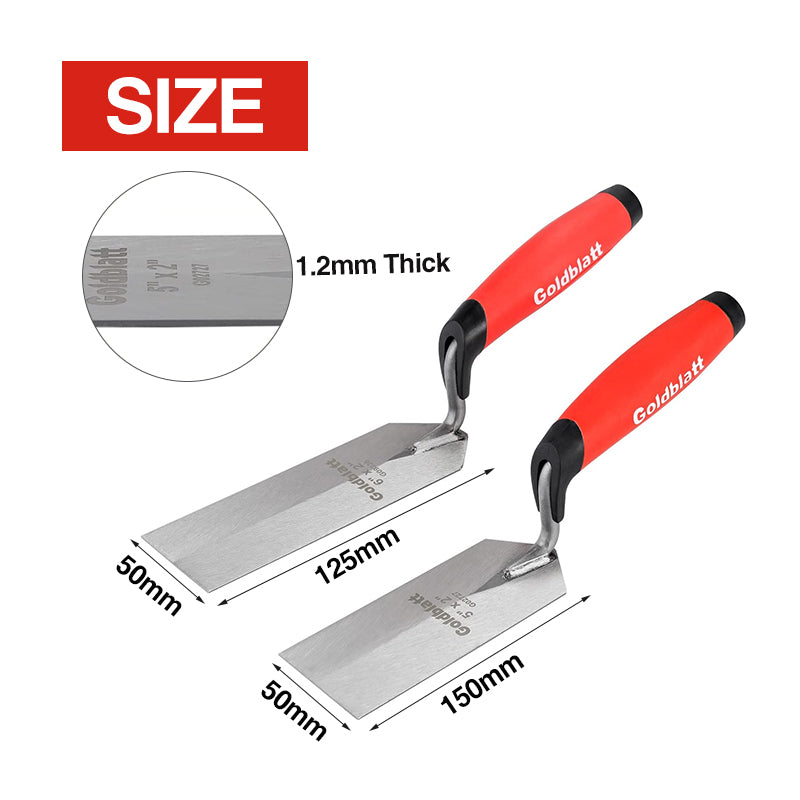 Goldblatt Pro Margin Trowel Soft Grip Handle Multiple Sizes