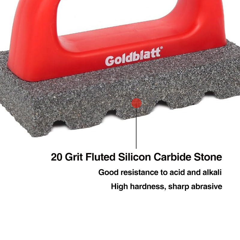Goldblatt G06956 /G06168 Rub Brick With Handle 20Grits