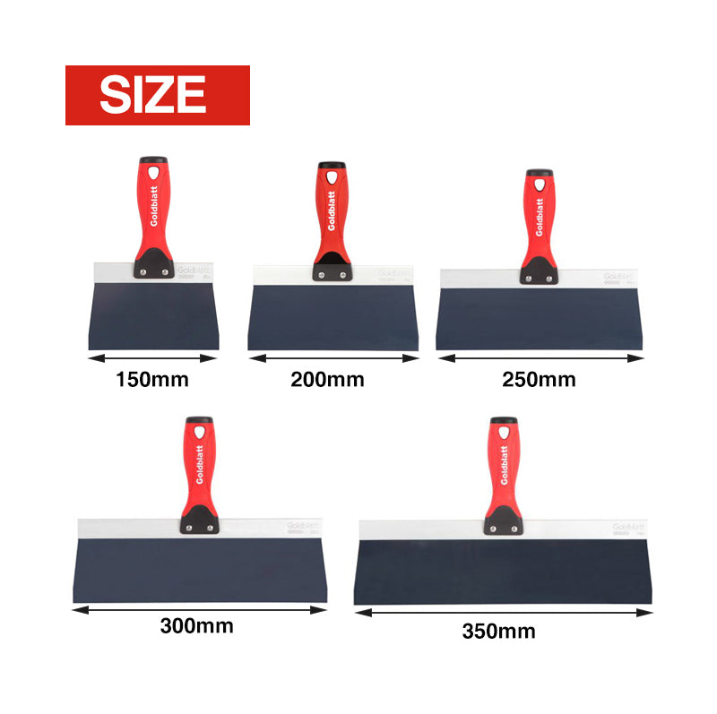 Goldblatt Tape Knife Blue Steel Soft Grip Handle 150mm/200mm/250mm/300mm/350mm