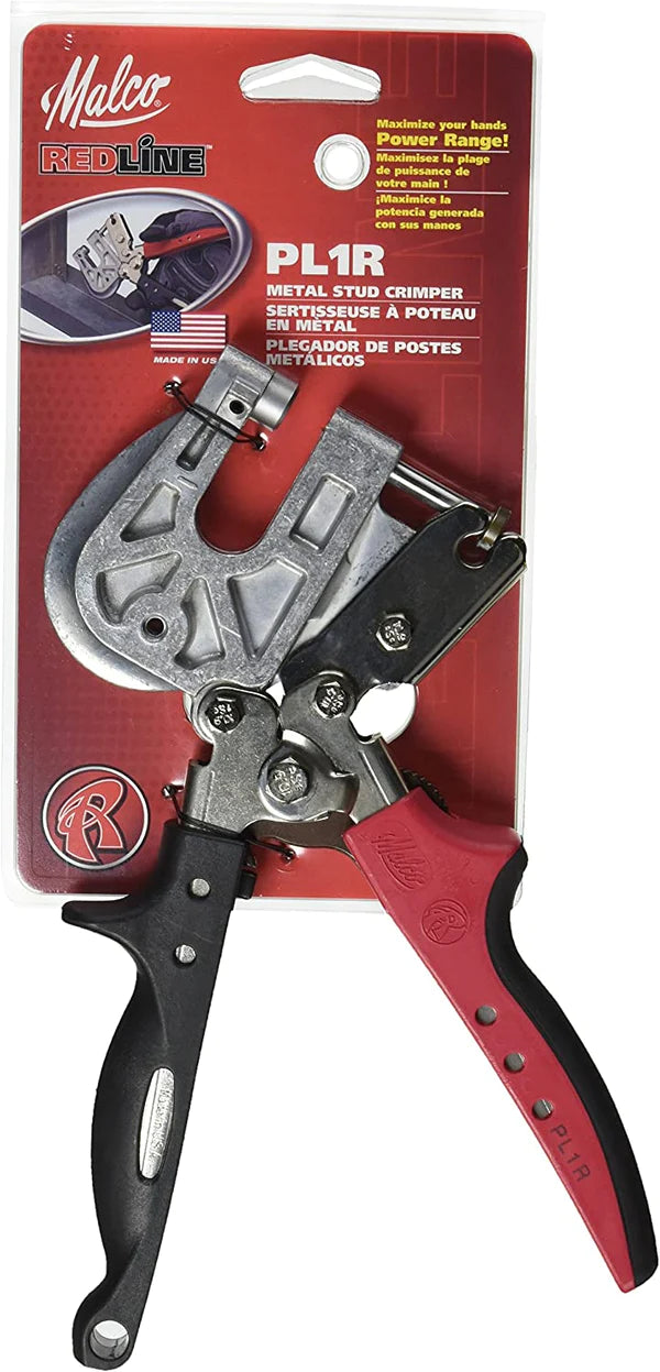 Malco PL1REV Stud Crimper 241mm Redline