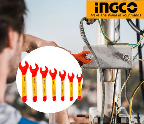 Insulated Open End Spanners Set 7pcs