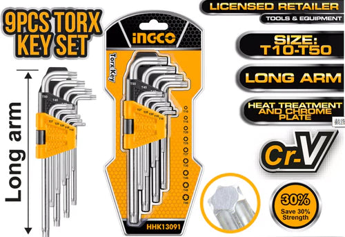 Torx Key Set T10-T50