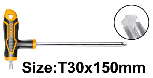 Torx Wrench T-Handle T20x100mm, T25x100mm, T30x150mm
