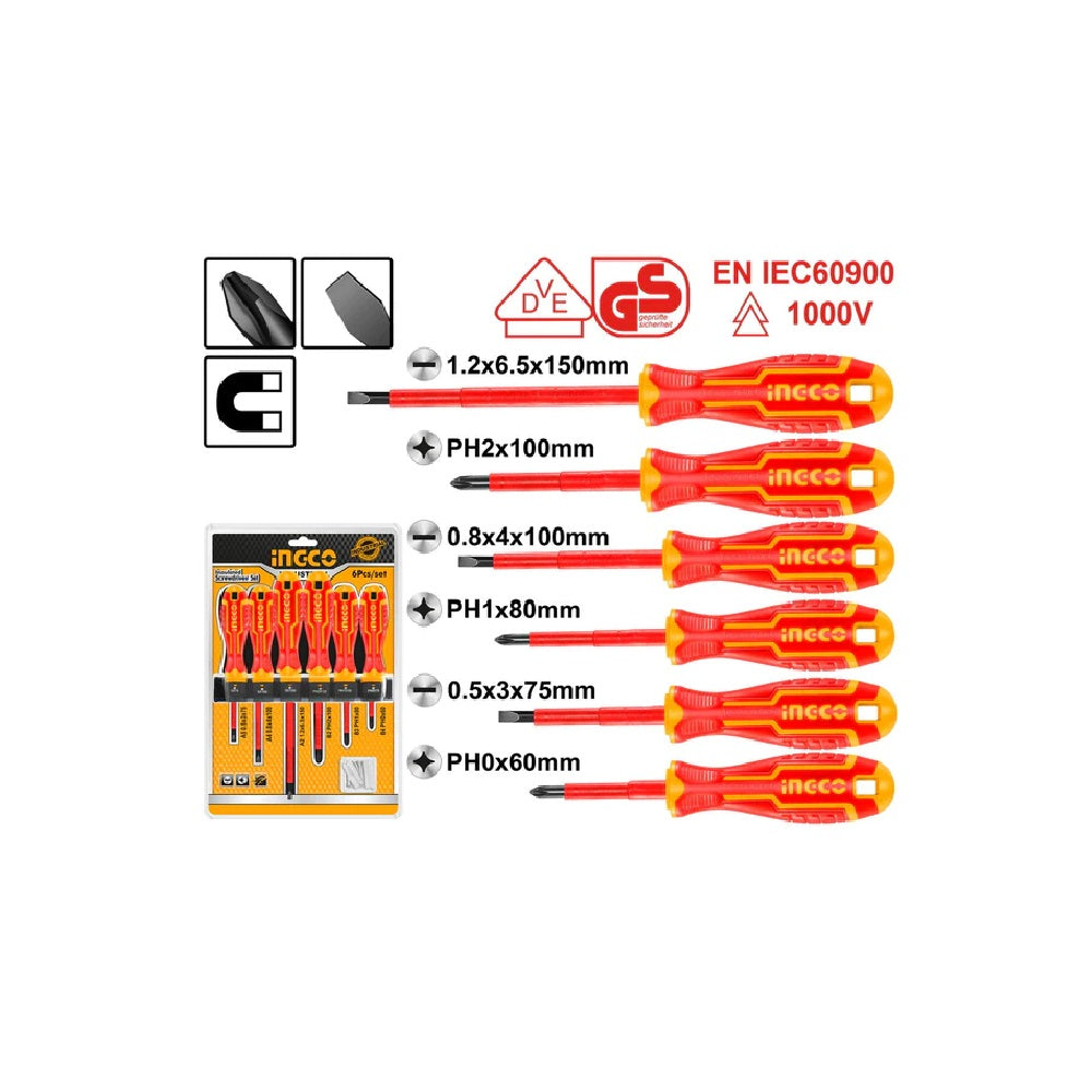 Screwdriver Insulated Set 6pcs