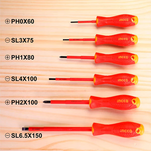 Screwdriver Insulated Set 6pcs