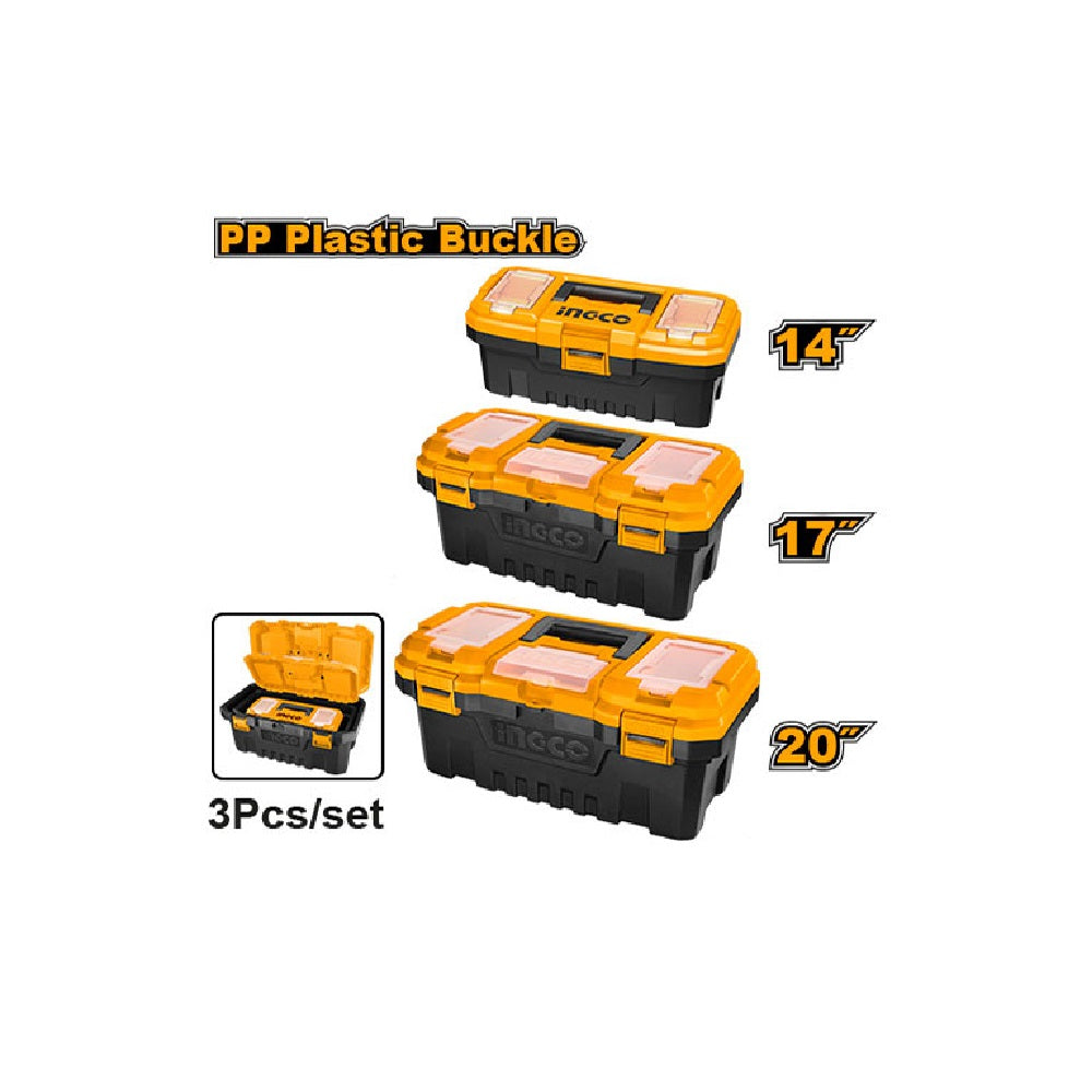 Tool Boxes Set 3pcs ( 14", 17" & 20")