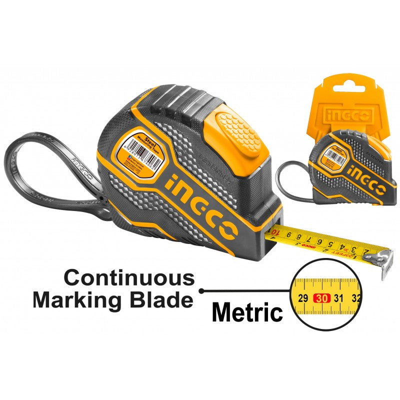 Tape Measure 5m 25mm Rubber Case