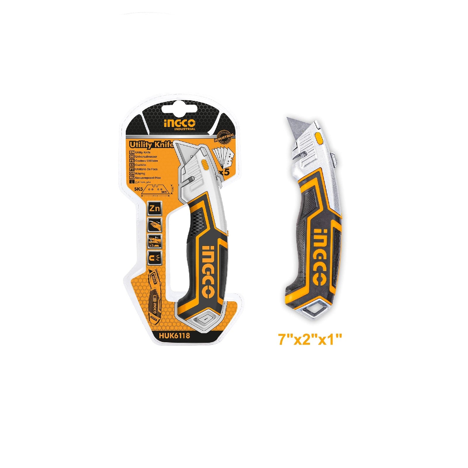 Utility Knife Quick-Change With Spare Blades