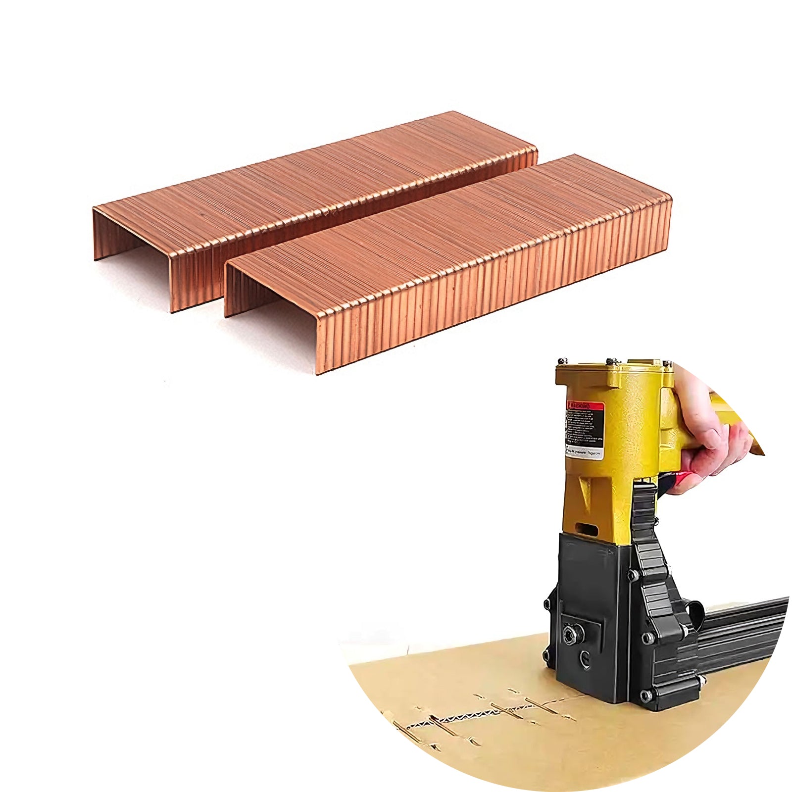 Carton Staples Copper Coated 292 Series 16GA 16mm Bx2000
