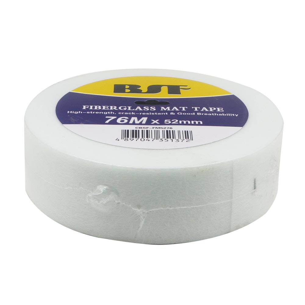 BSF Fibreglass Mat Tape 52mm x 76m White