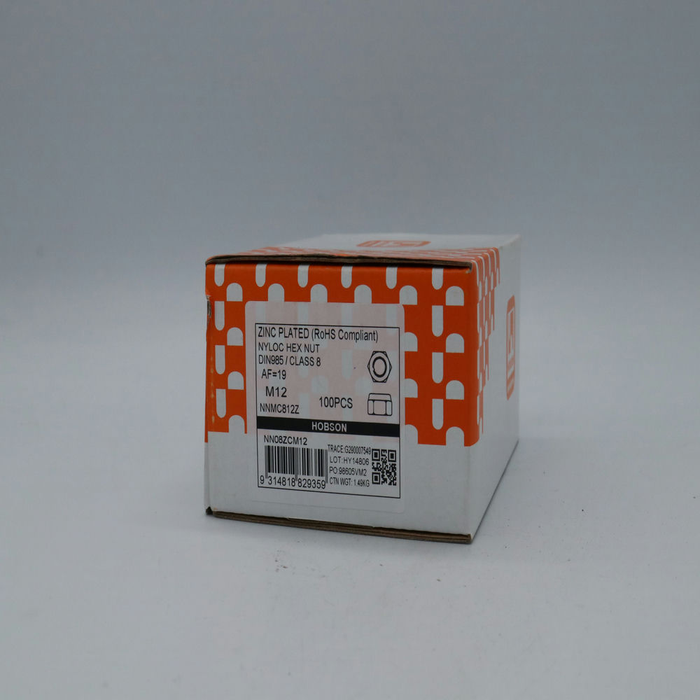 Hex Nut Nylon Lock Class 8 Zinc, M6 to M24 Kangaroo site supplies