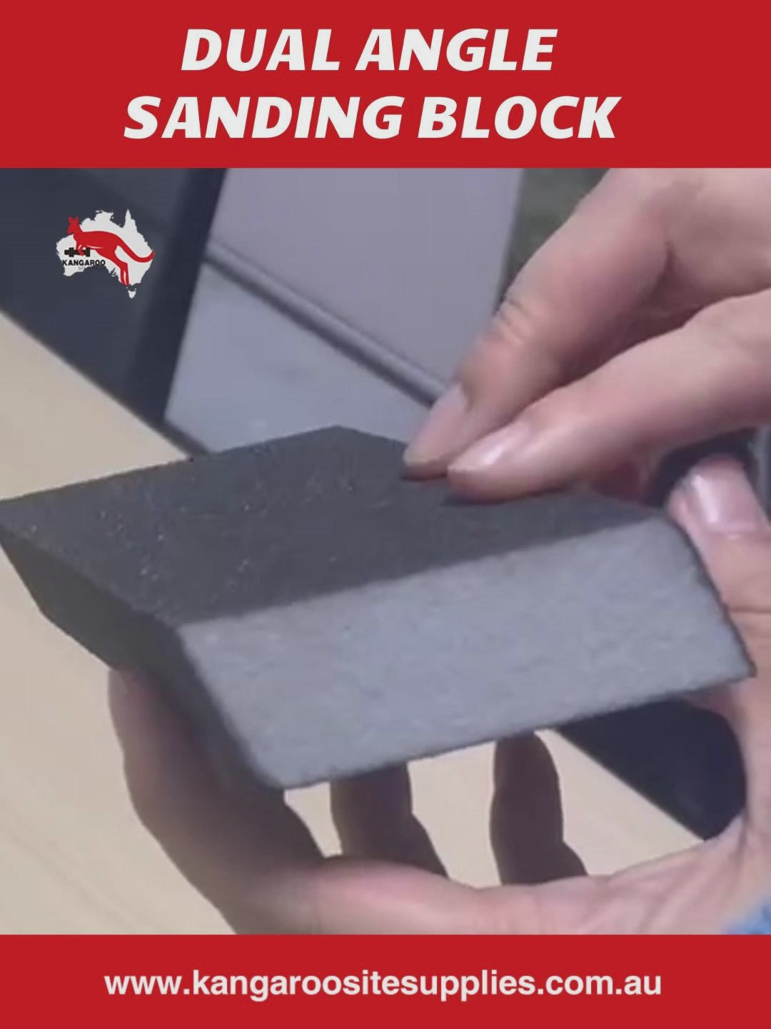 Dual Angled Sanding Block 125x70x25mm Medium/Fine, Coarse/Medium