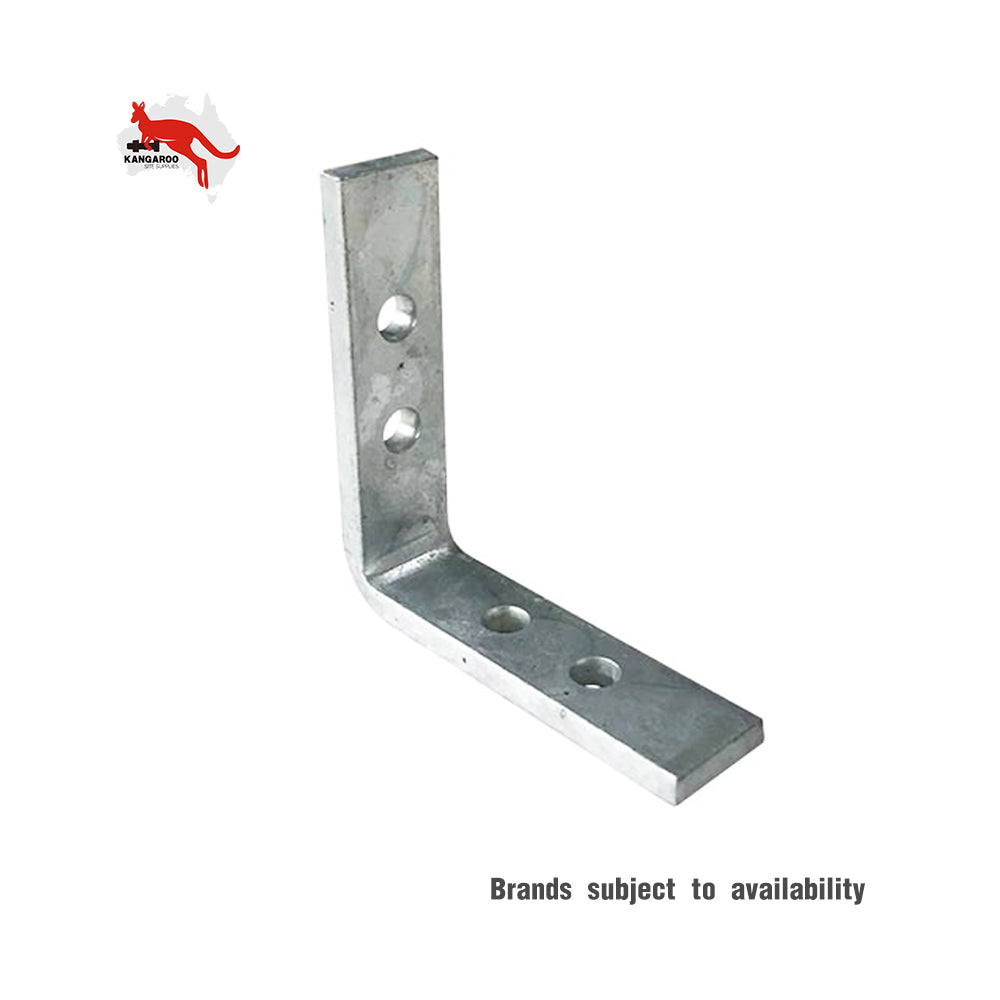 Builders Angle Bracket Hdg 5mm Thickness M6 Holes, Multiple Sizes