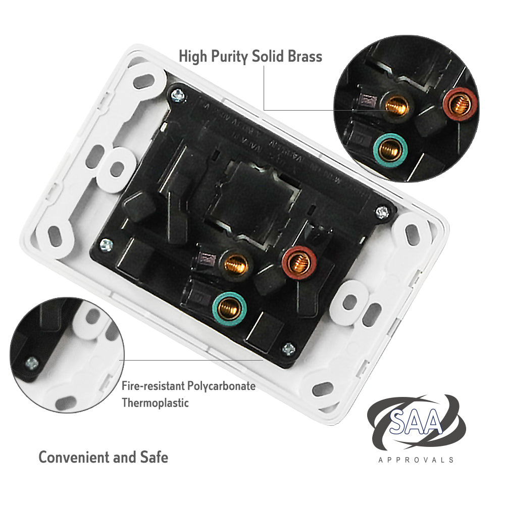 ABS Wall Switch & GPO, Multiple Styles