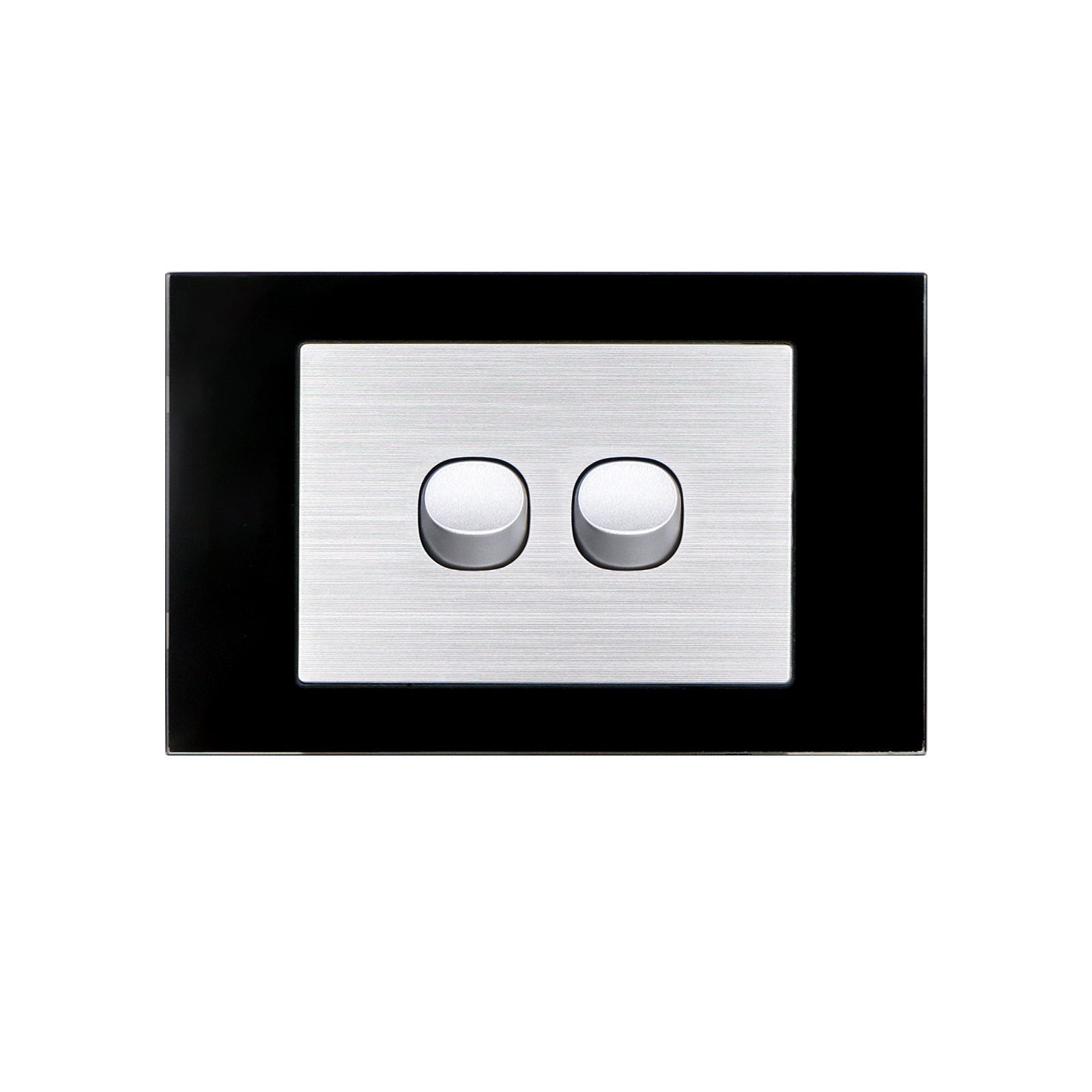 Wall Switch 2 Way & GPO Black Glass Frame Multiple Styles