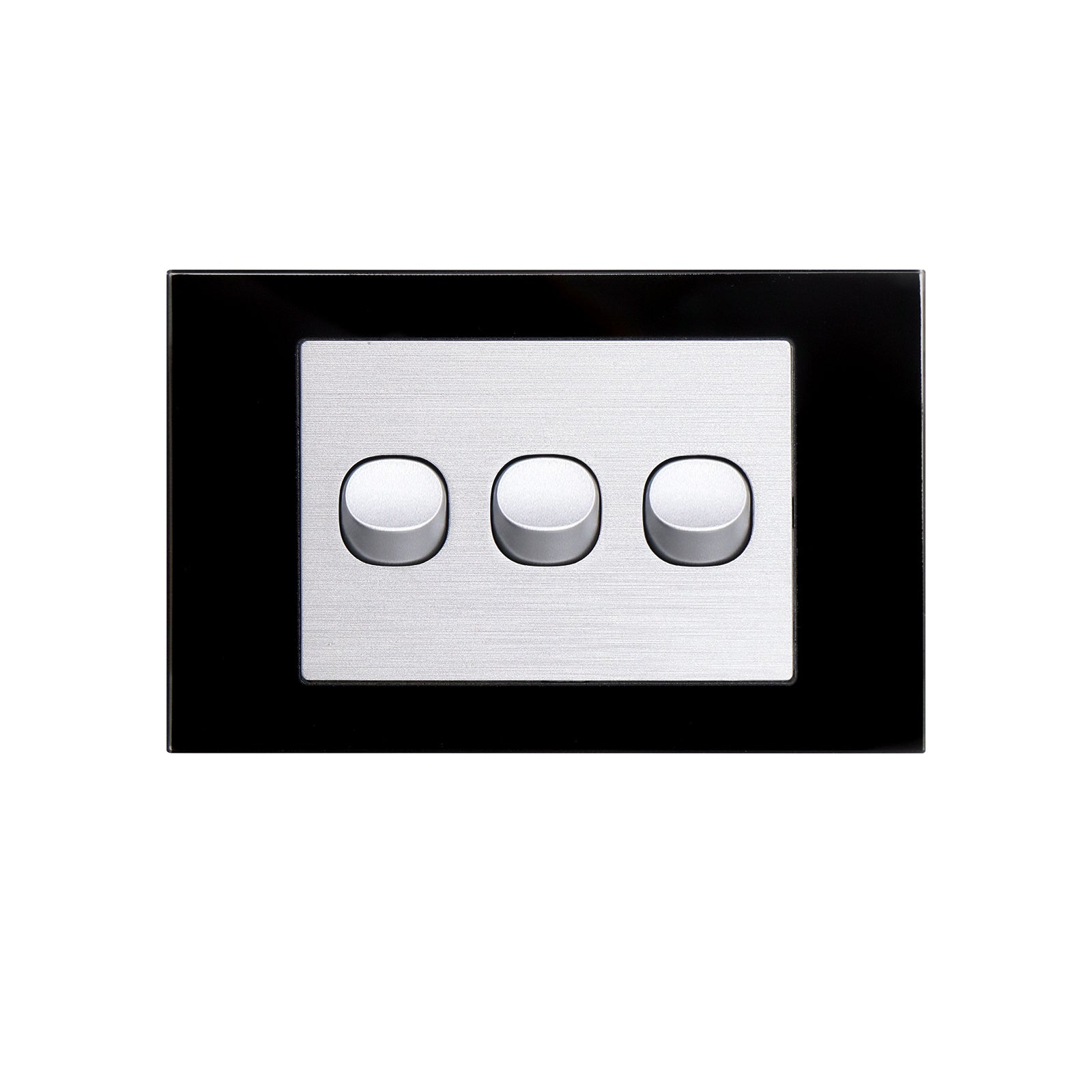 Wall Switch 2 Way & GPO Black Glass Frame Multiple Styles