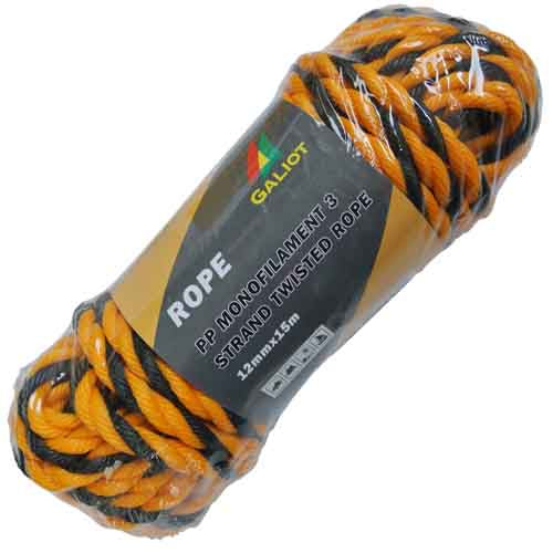 Rope PP Mono 3ST, Multiple Sizes