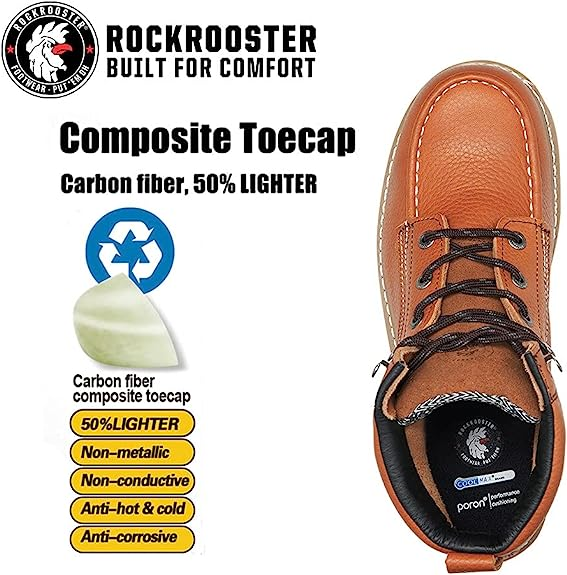 Safety Shoes Ap828 Composite Lace Up, Multiple Sizes