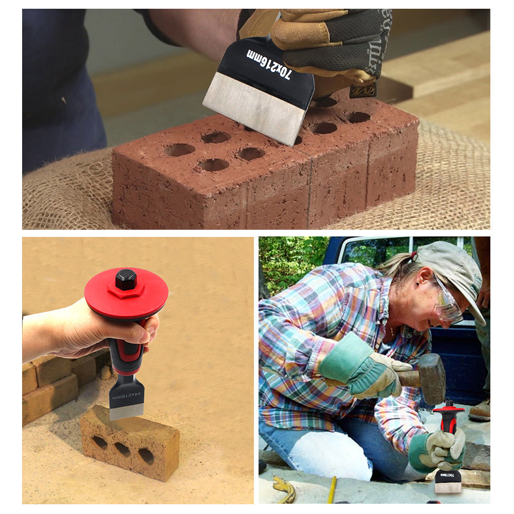 Bolster Chisel W/Grip 44mm/70mm/76mm/102mm