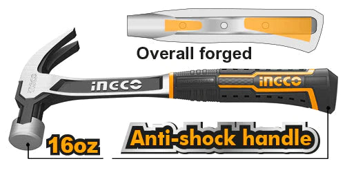 Claw Hammer All Steel Multiple Sizes