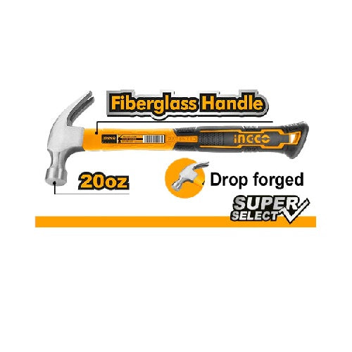 Claw Hammer Fiberglass Multiple Sizes