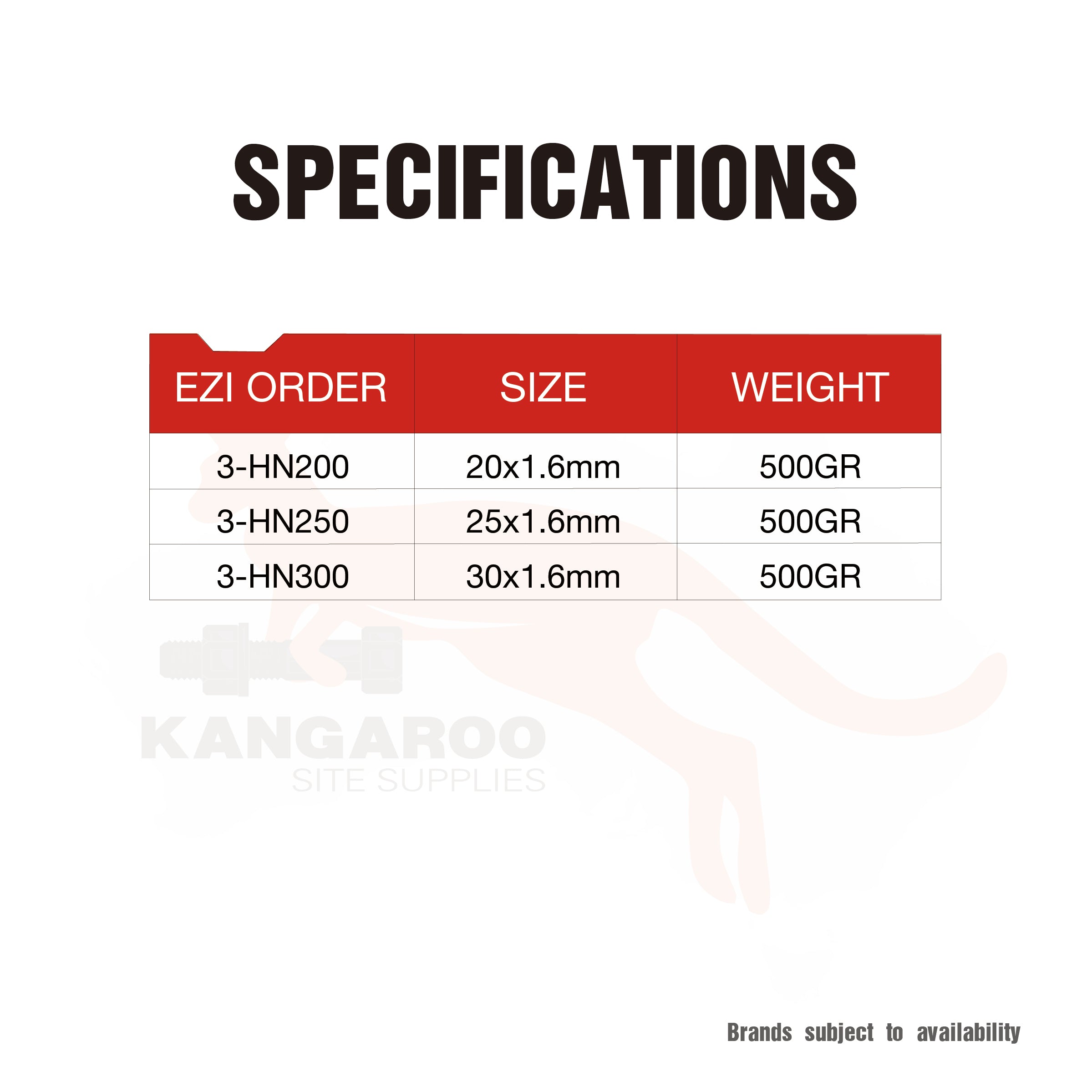 Hardboard Nails ZP, Multiple Sizes, Pack of 500g