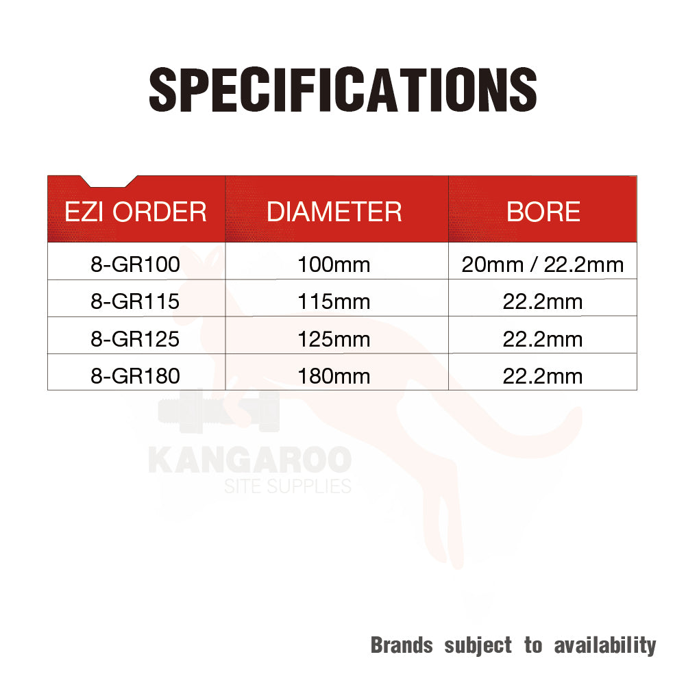 Diamond Grinding Cup Double Row Multiple Sizes