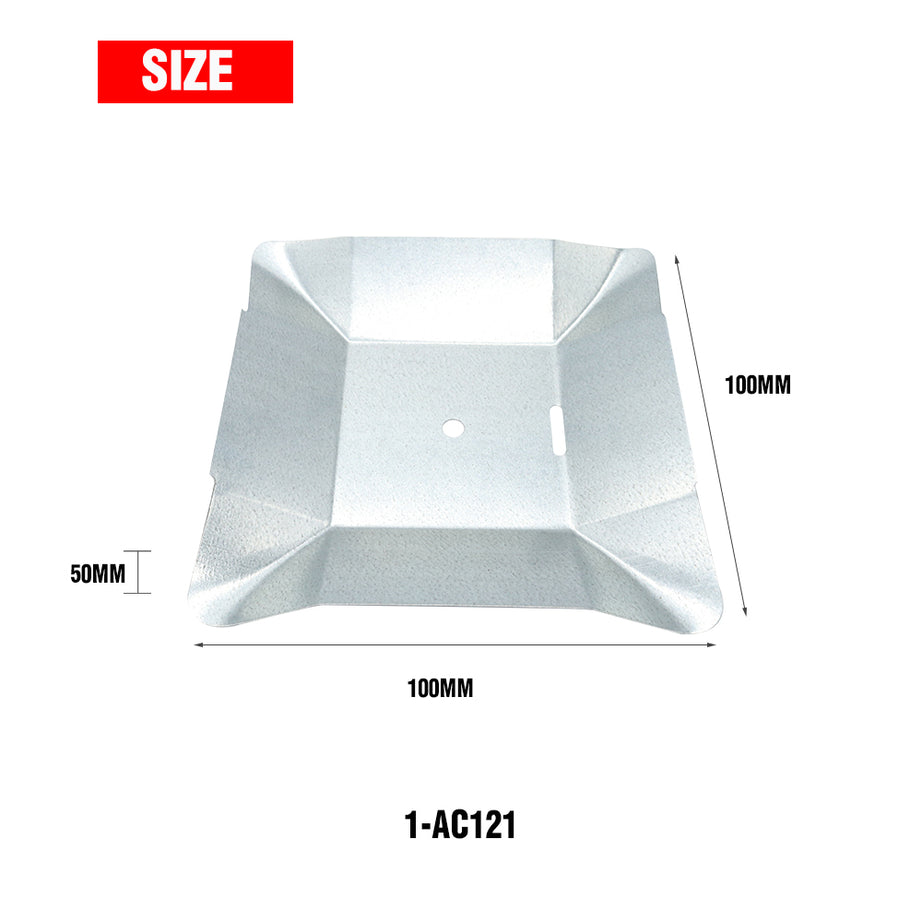 Ant Caps 100x100x50mm Slot