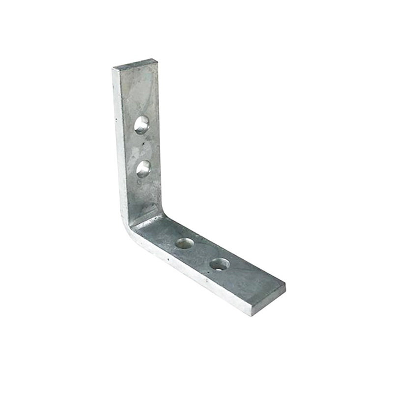 Builders Angle Bracket HDG 5mm Thickness M6 Holes, Multiple Sizes