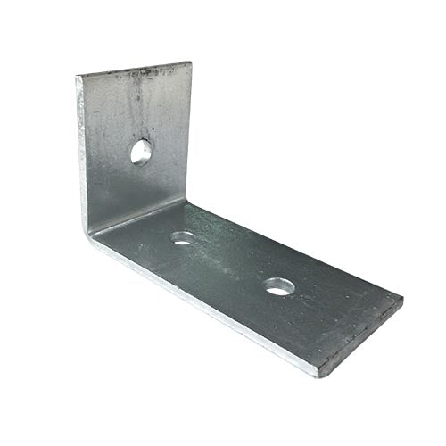 Builders Angle Bracket Hdg 6mm Thickness M12 Holes 2 Length Options